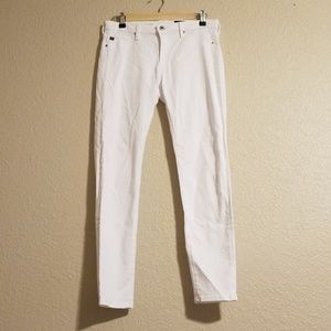 Adriano Goldschmied White Sateen Abbey Ankle 28R